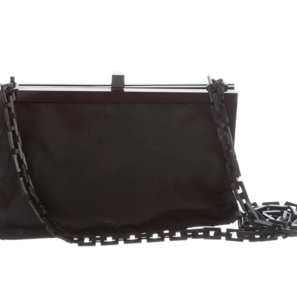 Prada Black Tessuto Mini Frame Bag - Picture 10 of 11